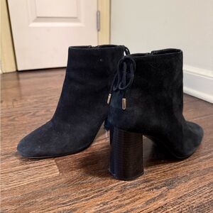 Black Suede Ankle Booties
